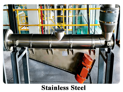 Stainless steel vibrating tube conveyor/feeder Stainless steel vibrating tube conveyor/feeder