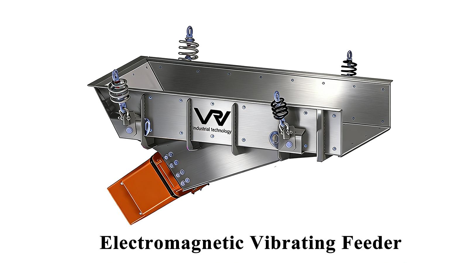 Electromagnetic vibrating feeder for bulk materials handling