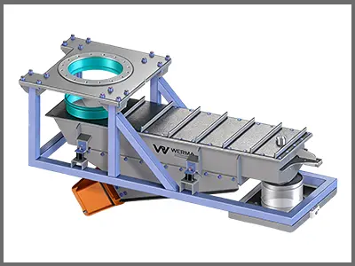 Adjustable frequency electromagnetic vibrating feeder bulk material feeding machine