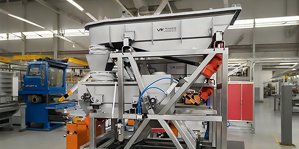 Materials handling system: Motor vibrating feeder and Electromagnetic vibrating feeder