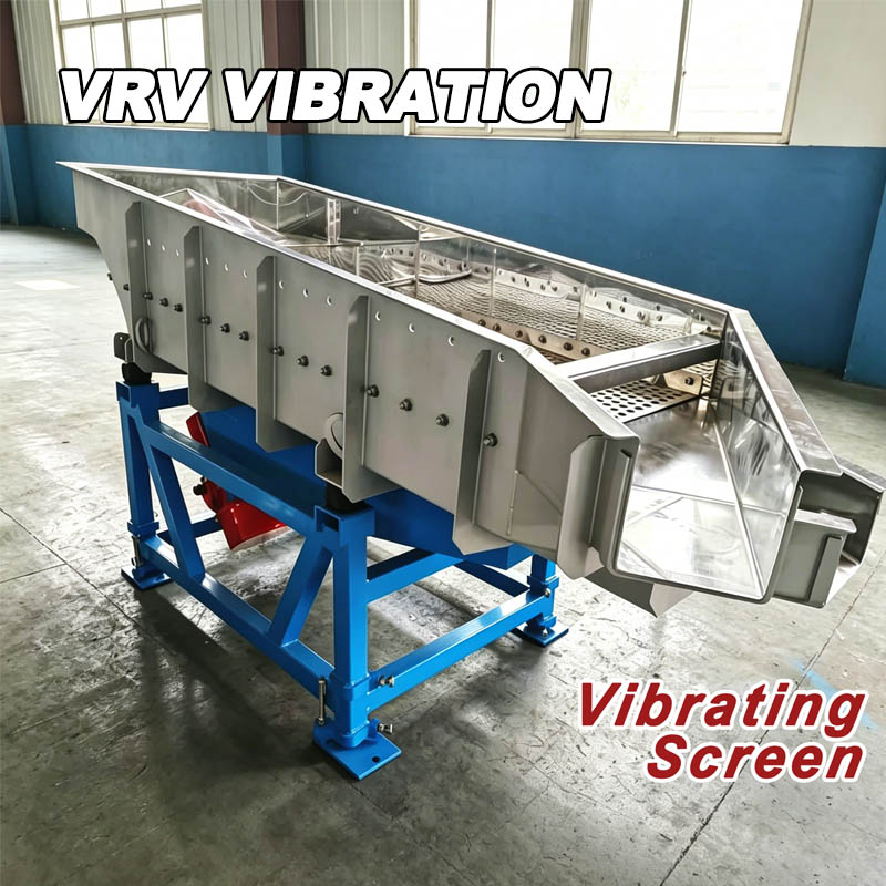 Linear Vibrating Screen for Bulk Material Sorting & Grading | Industrial Vibrating Sifter Machine