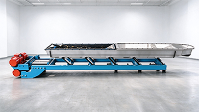 Two-Mass Resonant Vibratory Conveyor for Long-Distance Bulk Conveying