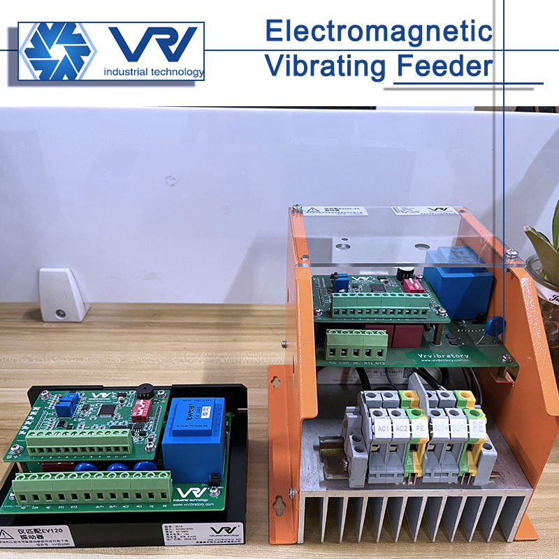 CV controllers for electromagnetic vibrating feeders